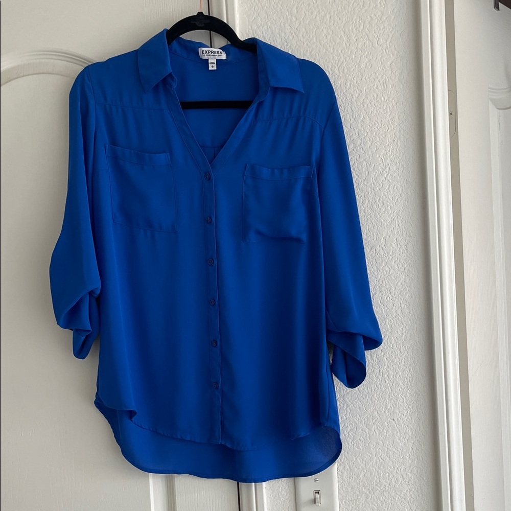 Express Portofino Women's Vibrant Blue Blouse